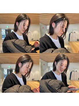 アオイ(aoi.) 薬院【aoi.】伸ばしかけボブ