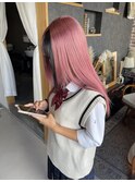 【Chu】ハイトーン/ピンクカラー/ピンクベージュ/ケアブリーチ