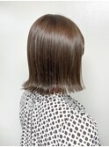 透け感グレージュ