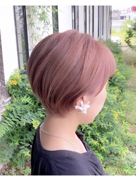 ルプラ ガーデン(le-pla garden) ピンクベージュ#マッシュショート#ダブルカラー#豊橋#豊川#田原