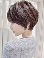 ハピネス クローバー 八木店(Happiness CLOVER) くびれショート　チョコブラウン　白髪ぼかし　髪質改善　八木