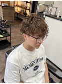 波巻きパーマ