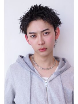 ドリップ バイ ハバナ 原宿(driP. by HAVANA) メンズカット黒髪スパイキーショート