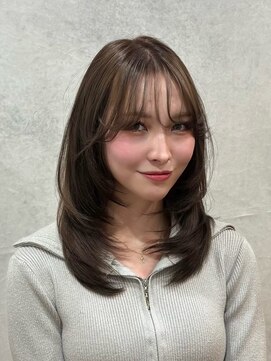 モナ ソル(MONA.SOL) レイヤー×顔周り似合わせ /葛西/ブリーチ/ハイライト/髪質改善