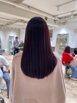 カナージュ(Canage) ピンク紫カラーセミロングヘアー小顔