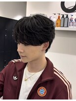 オーシャントーキョーオーバー 渋谷(OCEAN TOKYO OVER)&nbsp;シースルーラウンドマッシュニュアンスフェザーパーマ