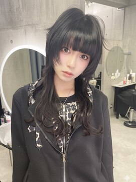 インク 渋谷(INK.) ロングウルフカット（シールエクステ40枚）