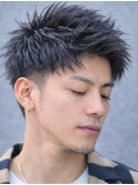 黒髪マッシュ　　抜け感