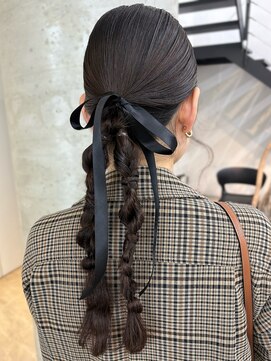 セル(CELL) 編み下ろし お呼ばれヘア 結婚式 ヘアセット 成人式 20代*