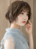 カバーヘア ブリス 北浦和(COVER HAIR bliss)&nbsp;ダークグレージュ抜け感ショートマッシュボブX北浦和30代40代
