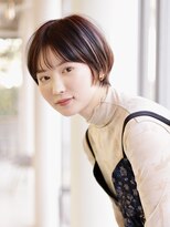 エムスラッシュ 新百合ヶ丘(M.SLASH) ひし形レイヤーボブ/ショートボブ/ローライトカラー/新百合ヶ丘