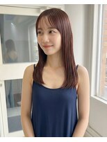 零秒女髪 千里丘店&nbsp;上品な大人女性の艶カラーセミロングヘア髪質改善艶髪艶感