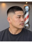 クルーカット｜ハイフェード｜黒髪