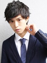 メンズ３０代好印象メガネビジネス刈り上げショート人気◎髪型