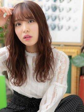 カバーヘア イヴ 戸頭店(COVER HAIR EVE) モテ髪くせ毛風ウェーブ外国人風くすみピンクb戸頭20代30代40代