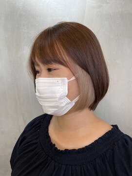 アンダーバーホワイトモデ 河内長野(_WHITE mode) ◎イヤリングカラーハイトーンベージュ　河内長野×千代田