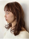 #ロングに飽きた方におすすめ ミディアム×チョコレートブラウン
