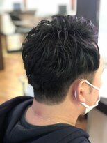 フレンズ 環状通東店(friend's)&nbsp;黒髪ツーブロ　パーマショート　2