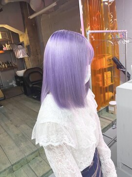 ペレ 渋谷(PELE) YU88_ブルーラベンダー ブリーチ2回~