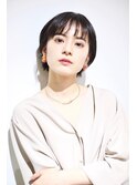 ボブパーマ/束感ショート