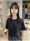こなれ感ストレート切りっぱなし