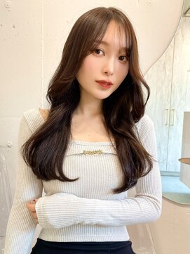 ルームバイシー 新宿(Loom. by Sea) くびれヘア/ショコラベージュ/グレージュカラー/斜めバング