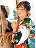 ヘアメイククチコミNO．１成人式前撮りヘアメイク着付プラン　22700⇒21000