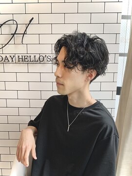 オールデイハローズ(ALL DAY HELLO'S) 20代イケメンビジネスニュアンスパーマ【河原町】30代40代