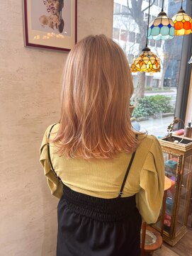 フェイバー 警固店(FAVOR) 【FAVORチーフ】卒業式ハイトーンカラー　パーソナルカラー診断