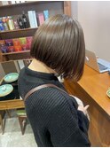 ミニボブ コンパクトボブ おさまるボブ アッシュベージュ