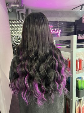 ラブスタシー 博多店(LOVESTASY) エクステでインナーカラー