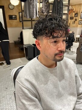 バーバーブロス 長堀店(BARBER BROS) 波巻きパーマ 癖毛風 マッシュ