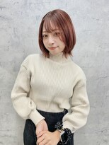 リミットバイアフィナー 大宮店(limit by Afinar)&nbsp;レイヤーボブ/ピンクオレンジ