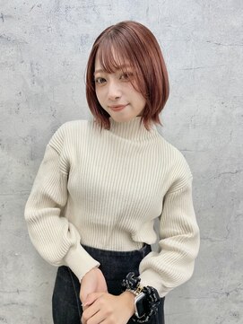 リミットバイアフィナー 大宮店(limit by Afinar) レイヤーボブ/ピンクオレンジ