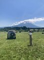 パウダーヘアー(powder hair) キャンプ大好きです◎富士山って偉大ですね、、、