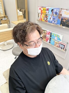 オーセンヘア(AUTHEN.HAIR) メンズパーマ×デザインカラー