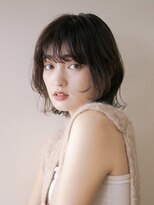 くびれヘア/レイヤースタイル/モカブラウン/顔まわりレイヤー