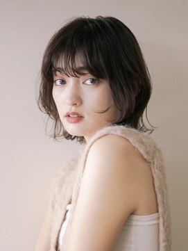 ピズム(PISM) くびれヘア/レイヤースタイル/モカブラウン/顔まわりレイヤー