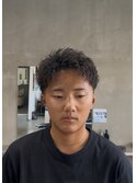 スパイキーショート×テーパーフェード