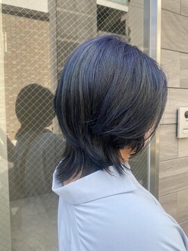 バディ 中野駅前店(BUDDY) ブルーカラー(ケアブリーチ＋イルミナカラー）