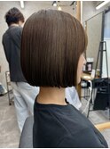 ストレートボブ × オリーブベージュ【千葉優希】