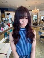 コワファースト 大分(COIFF1RST) フェイスレイヤー/レッドカラー/ウェーブ