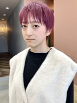 イギー(igggy)&nbsp;マッシュショート　×  ピンクブロッサムカラー♪