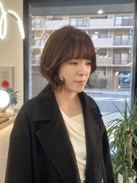 柔らかグレージュカラー