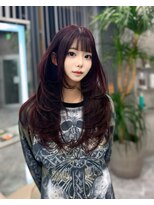 エヴァン(HEVIN)&nbsp;レイヤーカットハッシュカットダブルカラー