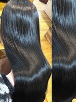 アロマ ヘアー ルーム 新宿3号店(AROMA hair room)&nbsp;髪質改善ストレート×艶髪コリアンブラックカラー^_^