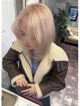 ヴィークス ヘア(vicus hair) ホワイトピンク［white pink］ブリーチ２回