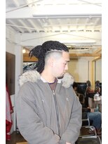 ビーバイエイトジェンツ(Bee by EIGHT GENTS)&nbsp;刈り上げセンターパート/波巻きツイストスパイラル/心斎橋