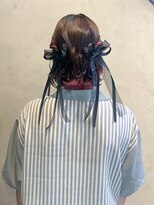 オムズ 大須店(OM's)&nbsp;ボブハーフツイン/ハーフツイン/ヘアセット/リボンヘアアレンジ