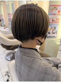 ハッシュカット/グレージュ/デザインカラー/鶴川